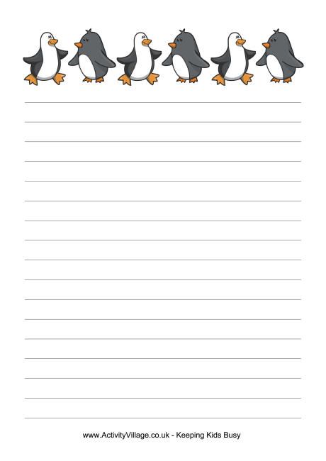 Penguins writing paper Penguin Writing, Winter Writing Paper, Seasonal Quotes, Writing Paper Template, Handwriting Paper, Writing Template, Winter Writing, Writing Papers, Writing Paper Printable Stationery