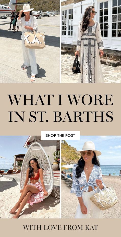 I think you guys are really going to enjoy this one! I am sharing what I wore in St. Barths to help all the girls in need of some summer fashion inspo! Here's to the start of summer with these super cute and easy summer outfits! These will all have you looking and feeling like your best self. St Barts Outfits, St Barths Outfits, St Barths Fashion, Costal Granddaughter Outfit Summer, Easy Summer Outfits, Nightlife Outfits, Quick Weekend Getaways, Nikki Beach, St Barths