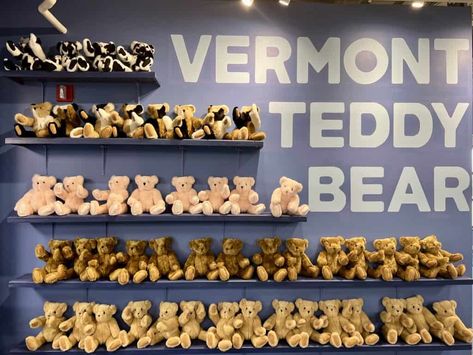 10 Things to Do at the Vermont Teddy Bear Factory in Shelburne, Vermont - Coast2CoastWithKids Famous Bears, Shelburne Vermont, Vermont Teddy Bears, Burlington Vermont, Travel Ideas, Vermont, Family Travel, Behind The Scenes, Bears