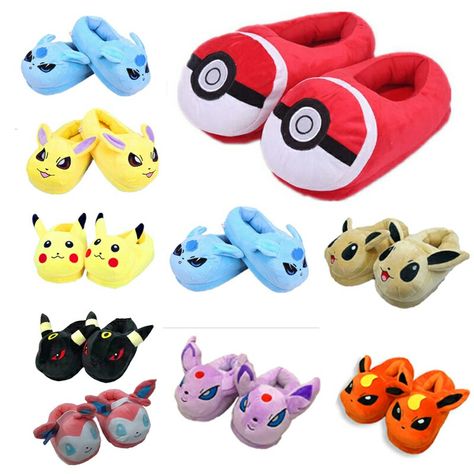 Umbreon Plush, Eevee Sylveon, Cartoon Pokemon, Plush Shoes, Winter Slippers, Anime Cartoon, Home House, Plush Animals, Winter Shoes