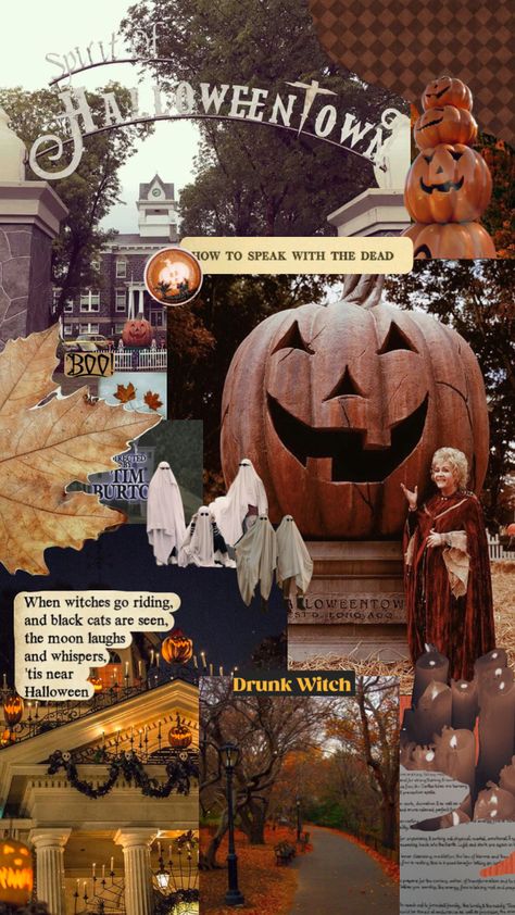 halloween is almost upon us #halloweentown #halloween #allhallowseve #halloweenaesthetic #halloweenseason Halloween Town Movie, Halloween Collage, Halloween Wallpaper Backgrounds, Halloween Wallpaper Cute, Loving Him Was Red, Get Ready For Fall, Pet Sematary, Moodboard Aesthetic, Aesthetic Autumn