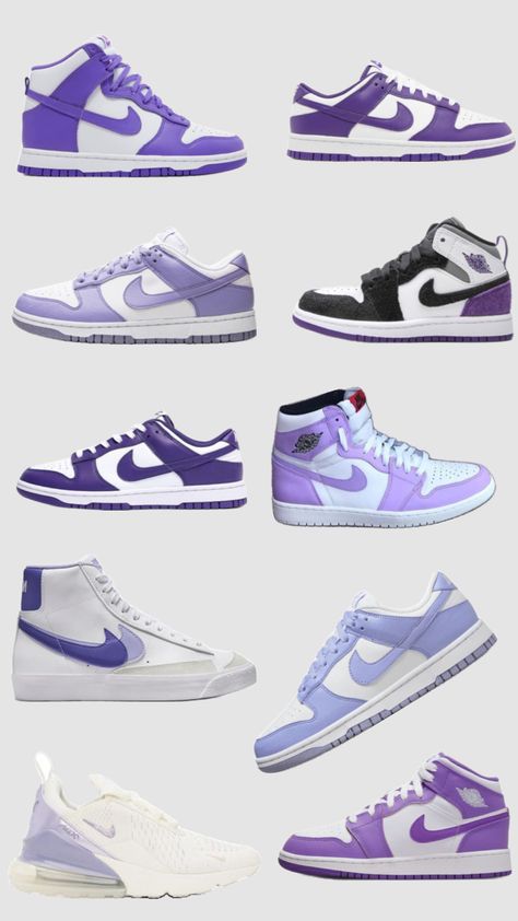 purple nike shoes Purple Nike Shoes, Nike Shoes Women Fashion, Pretty Sneakers, Cute Nike Outfits, Nike Fashion Shoes, Preppy Shoes, Jordan Shoes Girls, Pretty Shoes Sneakers