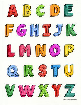 How to Draw 3D Letters 3d Letters Tutorial, Alphabet Drawing, Bubble Drawing, Art Cube, Bullet Journal Font, 3d Alphabet, Journal Fonts, Letters Alphabet, Astuces Diy