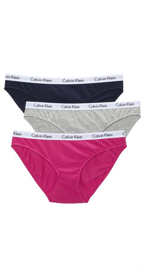 Calvin Klein Underwear Carousel Bikini 3 Pack Calvin Klein Boxers Women, Under Wears Woman Calvin Klein, Calvin Klein Bra And Under Set, Calvin Klein Bra And Under Set Grey, Calvin Klein Cotton Brief Bottoms, Tomboy Girls, Calvin Klein Outfits, Intimo Calvin Klein, Tailgate Outfit