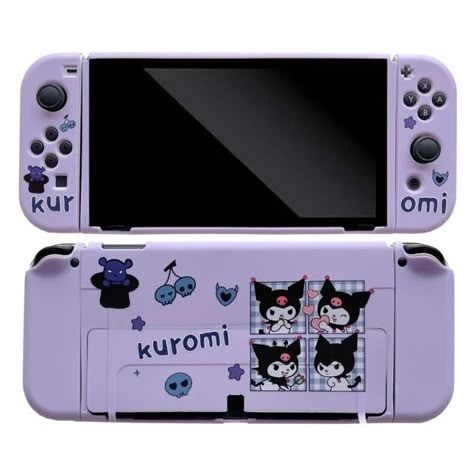 Kuromi Items, Kuromi Room, Kuromi Things, Kuromi Stuff, Kuromi Clothes, Mode Purple, Hello Kitty Merchandise, Switch Case, Nintendo Switch Case