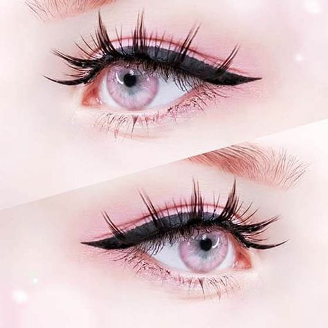 Contacts Aesthetic, Anime Eye Makeup, Colored Eye Contacts, Eye Contacts, Crochet Penguin, Kawaii Makeup, Circle Lenses, Aesthetic Eyes, Eye Makeup Art