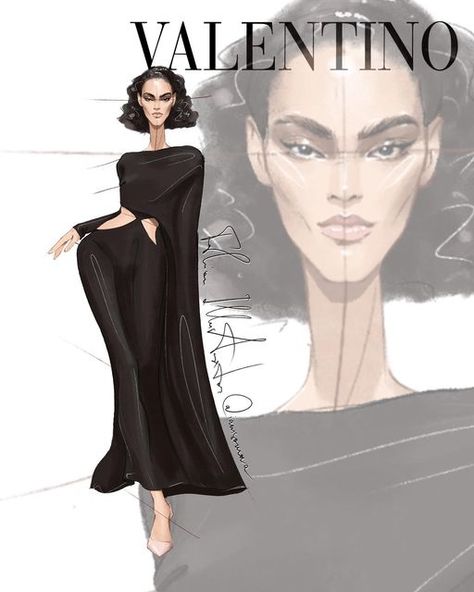 Kylie Lipstick, Flat Drawings, Fashion Figure Drawing, Valentino Fashion, Michael Costello, Fashion Figures, Beauty Illustration, Fashion Portfolio, Illustration Fashion