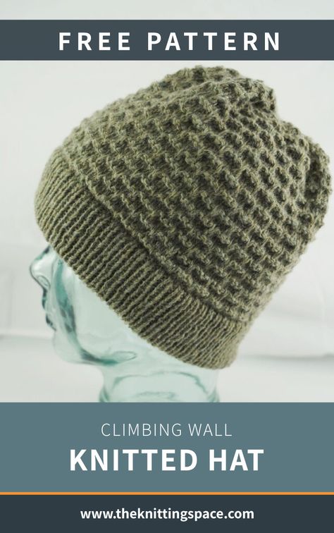 Mens Knitted Hat Patterns Free, Knitted Wardrobe, Mens Hat Pattern, Hat Free Knitting Pattern, Fall Knitting Patterns, Easy Knit Hat, Free Knitting Patterns For Women, Beanie Knitting Patterns Free, Knit Beanie Pattern