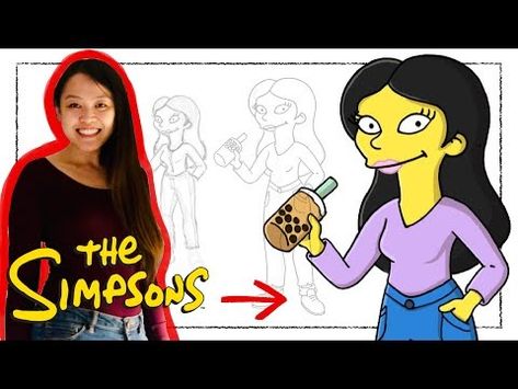 How To Draw Yourself as a SIMPSONS Character (Step-by-Step Drawing Tutorial with VoiceOver) - YouTube Mouth Art, Draw Yourself, Simpsons Drawings, Vintage Scrapbook Paper, Simpsons Characters, Adobe Tutorials, Big Mouth, Vintage Scrapbook, Neil Gaiman