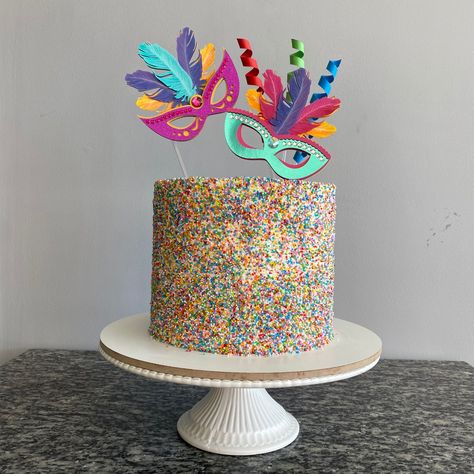 Bolo Dragê Bolo Carnaval Buttercream Cake, Butter Cream, Cake, Birthday, Color