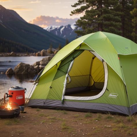 Enjoy the great outdoors with this Coleman Tent! During our tip to Alaska the ease of setting up this tent made the camping experience much more enjoyable and efficient. Coleman Tent, Tent For Camping, 6 Person Tent, Tent Set Up, Camping Tent, Camping Experience, Tent Camping, Great Outdoors, Outdoor Adventure