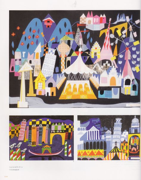 Mary Blair Illustration, Mary Blair Art, Mary Blair, It's A Small World, Bg Design, Mid Century Illustration, Disney Artists, Vintage Disneyland, Colour Inspiration