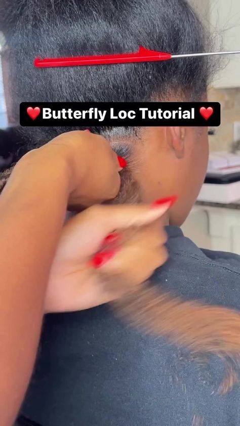 Butterfly Loc Tutorial, Short Butterfly Locs, Butterfly Locks, Butterfly Locs, Black Hair Care, African Braids Hairstyles, African Braids, Braids Hairstyles, Girl Hair