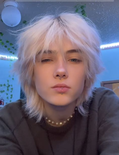 Gender Fluid Face Claims, Gender Fluid Hair, Dream Haircut, Short White Hair, Short Grunge Hair, Writers Notebook, Hair Inspiration Short, Platinum Blonde Hair, Fluffy Hair