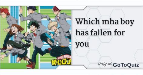 Results: Which Mha Boy Has Fallen For You? Mha Self Insert Base, Mha X Yn Fanart, Mha Boys Fanart, Denki X Yn, Mha Quiz, Mha Yn, Mha Oc Quirk, Mha Quirk Ideas, Mha X Yn