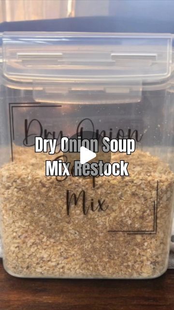 This Old Baker on Instagram: "Dry Onion Soup Mix (Restock) #PantryMix #HealthyChoices #DryMixes #Pantry #SoupMix #FYP" Homemade Dry Mixes Pantries, Diy Dry Pantry Mixes, Diy Dried Soup Mixes, Dry Mixes Make Your Own, Homemade Dry Onion Soup Mix Recipe, Diy Dry Soup Mixes In A Jar, Dry Soup Mix Recipes, Heart Healthy Diet Recipes, Homemade Soup Mix