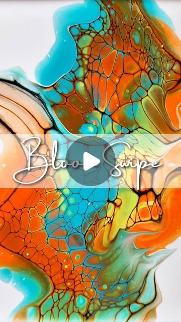 Veronica Van Saften | Fluid Art Painter & Instructor on Instagram: "Fluid art on mini board! Swipe technique ✨️  Beautiful lacing created with just paint and water 😉 You don't need crazy expensive supplies to achieve the bloom effect in acrylic pouring! European products are super ok! 🤗  New video on my youtube channel tomorrow ▶️ SUBSCRIBE now and don't miss the upcoming videos 😊 - VERONICA VAN SAFTEN ART -  👉 Check my bio for free youtube tutorials and for my online courses (in italian and available with subtitles in English, Spanish, German, Francaise, Dutch, Portoguese and WITH SUPPORT!)  ❤️ Leave a heart to support my art 🙏  Fluid art painting tutorial  Swipe technique  Acrylic pouring art" Art Painting Tutorial, Fluid Art Painting, Acrylic Pouring Art, Fluid Acrylic Painting, Acrylic Painting Techniques, Pouring Painting, Fluid Acrylics, Free Youtube, Pouring Art