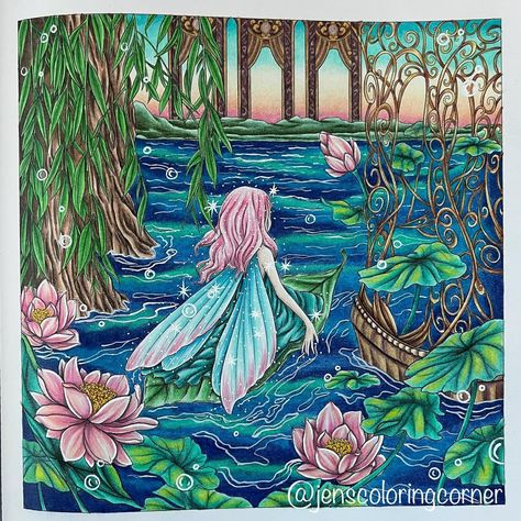 Mythographic Fairy Wonderland, Mythographic Aviary, Kerby Rosanes Coloring Pages Finished, Mythical Fairy, Fairy Wonderland, Kerby Rosanes, Couple Painting, Coloring Inspiration, Fairy Coloring