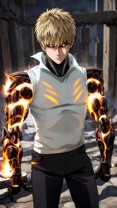 Goro Onepunchman, Genos Wallpaper Hd, One Punch Man Genos Wallpaper, Genos Fanart, One Punch Man Wallpapers, Genos Saitama, One Punch Man Genos, Genos One Punch Man, Genos X Saitama