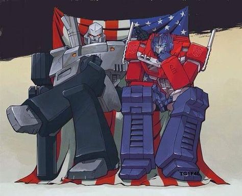 Megatron and Optimus Prime Megatron And Optimus, Optimus Prime Art, G1 Transformers, Cartoons 80s 90s, Orion Pax, Transformers 4, Transformers Decepticons, Transformers Funny, Transformers Design