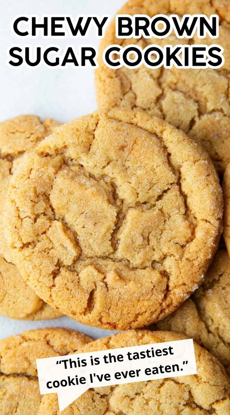 Butter Chip Cookies, Homemade Cookie Recipes Easy, Low Ingredient Baking Recipes, Not So Sweet Cookies, Fast And Easy Sweet Treats, Cookies With Little Ingredients, Soft Graham Cracker Cookies, Cookie Recipes For Beginners, Amish Brown Sugar Cookies