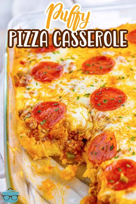 Breakfast Casserole With Pizza Dough, 9x13 Meals, Puffy Pizza, Meat Lovers Pizza Casserole, Almost Pizza Casserole With Potatoes, Pepperoni Pizza Casserole With Egg Noodles, Pepperoni Pizza Casserole Recipe, Biscuit Pizza, Meat Lovers Pizza