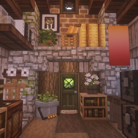 Minecraft Cottage Interior, Living Room Cottagecore, Chalet Minecraft, Architecture Living Room, Minecraft Rooms, Minecraft Living Room, Minecraft House Interior, Minecraft Houses Interior, Interior Cottage