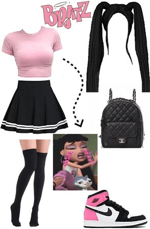 Bratz Jade Inspired Outfits, Jade Inspired Outfits Bratz, Bratz Doll Outfits Inspiration Jade, Jade Bratz Halloween Costume, Plus Size Brats Outfit, Jade Bratz Aesthetic Outfits, Jade Bratz Outfits Inspiration, Outfits Tipo Bratz, Bratz Party Outfit