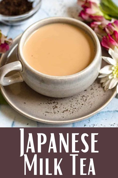 Japanese Milk Tea Recipe, Ginger Milk Tea Recipe, Japanese Milk Tea, Milk Tea Recipe, Royal Recipe, Royal Milk Tea, Milk Tea Recipes, Japanese Drinks, Asian Tea