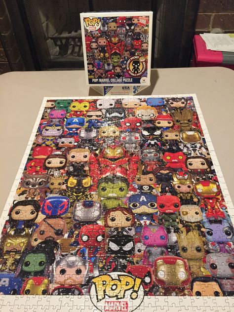 Puzzle #16 Pop Marvel Collage Spiderman Puzzle Printable, Stitch Puzzle, Marvel Puzzle, Disney Puzzles, Disney Jigsaw Puzzles, Marvel Gifts, Disney Room Decor, Pop Marvel, Jigsaws