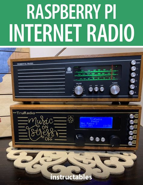 This Raspberry Pi internet radio has been skinned to look like a Roberts RM33 Radio. #Instructables #electronics #technology #audio #music Cool Raspberry Pi Projects, Raspberry Projects, Diy Streamers, Raspberry Pi Computer, Arduino Projects Diy, Be My Last, Raspberry Pi Projects, Pi Projects, Electrical Projects