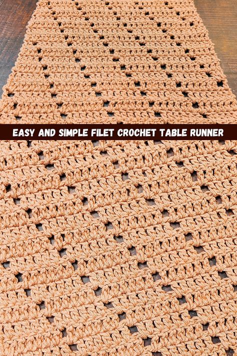 Raji's Craft Hobby: Easy and Simple Filet Crochet Table Runner Filet Crochet Table Runner, Stitch Videos, Placemat Diy, Diy Table Runner, Crochet Table Cloth, Left Handed Crochet, Crochet Placemat Patterns, Fillet Crochet Patterns, Crochet Ornament Patterns