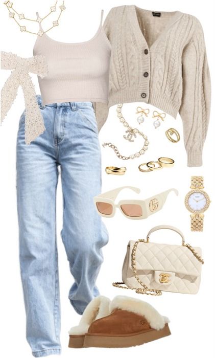 fall-ing for neutrals Outfit | ShopLook Clean Rich Girl Outfits, Clean Aesthetic Outfit, Neutrals Outfit, Fall Chic Outfits, Modest Street Fashion, European Fashion Winter, Freehand Painting, Winter Packing, Chique Outfits