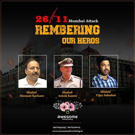 26/11 Mumbai Terror Attacks: Awesome Advertising Remembering heroes of Mumbai Attack . . . #mumbaikar #MumbaiAttacks #rememberingourheroes 26 11 Mumbai Attack Poster, 26 11 Mumbai Attack Status, 26/11 Mumbai Attack Images, 26/11 Mumbai Attack, 26 11 Mumbai Attack, Radha Painting, Krishna Radha Painting, Krishna Radha, Morning Greetings