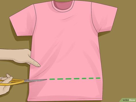 Turning Shirts Into Crop Tops, Making Crop Tops From Tshirt, How To Turn A Tshirt Into A Crop Top, Make Crop Tops From Tshirt, Crop Your Own Shirt, Best Way To Crop A Shirt, Diy Shirt Crop Top, Making A Shirt Into A Crop Top, Crop Top Out Of Tshirt