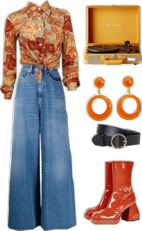 70 Themed Outfits, 70s Inspired Outfits Women, 1970s Fashion Hippie Vintage 70s Street Styles, Modern 70s Outfits Women, 1970s Fashion Women Outfits, Groovy Outfits, 70s Outfits Black Women, 70s Fall Fashion, 70s Outfits Women