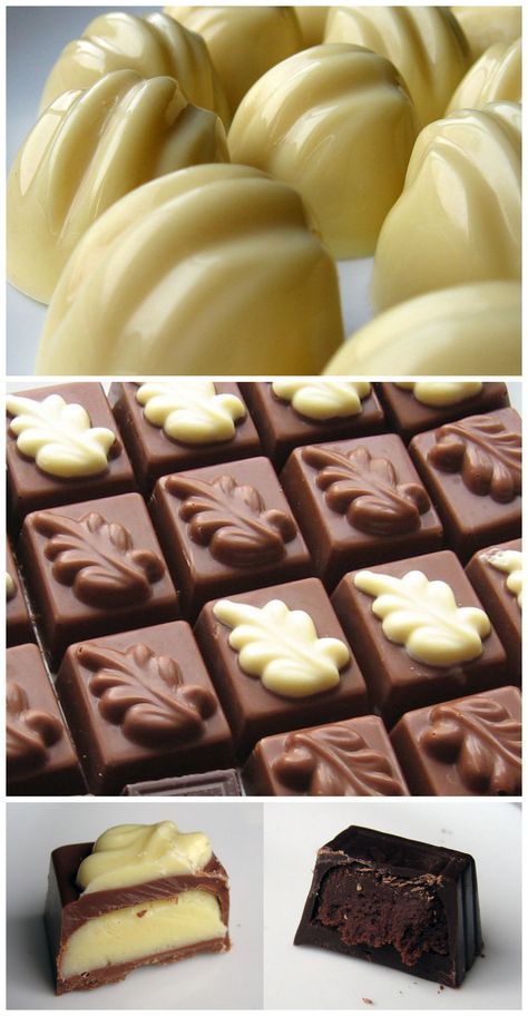 Candy Molds Recipes, Chocolate Molds Recipe, Chocolates Recipe, Homemade Chocolate Candy, Filled Chocolates, Praline Recipe, Making Candy, Candy Creations, Chocolate Candy Recipes