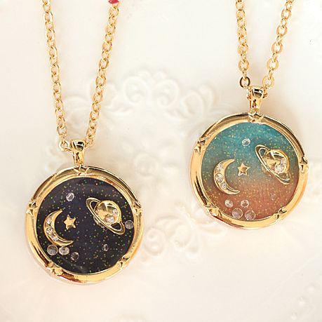 29 Celestial Accessories You'll Be Over The Moon For                                                                                                                                                                                 More Alien Jewelry, Moon Rings, Planet Ring, Luna Lovegood, Moon And Stars, Pretty Jewellery, Cute Jewelry, Discount Code, Long Necklace