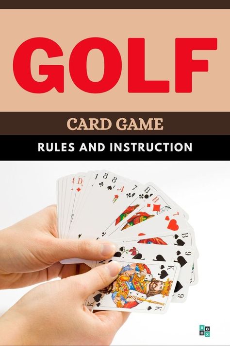 Golf Card Game (Rules and Instructions) Golf Card Game Rules, How To Play Golf Card Game, Card Game Golf, Poker Rules, Golf Card Game, Dogs Playing Poker, Jokers Wild, Poker Party, Game Rules