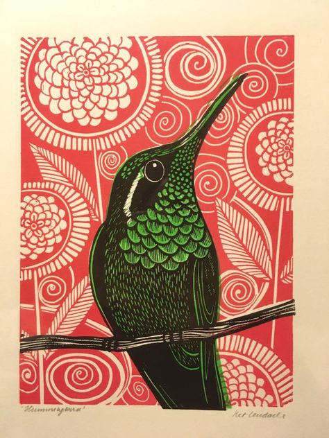 Linocut Design, Warmest Wishes, Lino Art, Linocut Art, Green Bird, Art Et Illustration, Linocut Prints, Bird Art, 그림 그리기