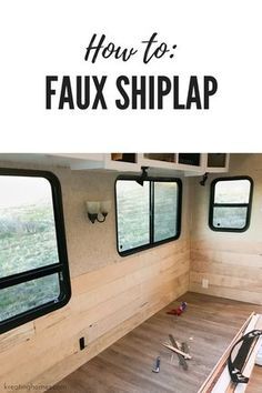 Trillium Trailer, Rv Interior Remodel, Camping Vintage, Camper Trailer Remodel, Camping Diy, Vintage Camper Remodel, Diy Camper Remodel, Travel Trailer Remodel, Faux Shiplap