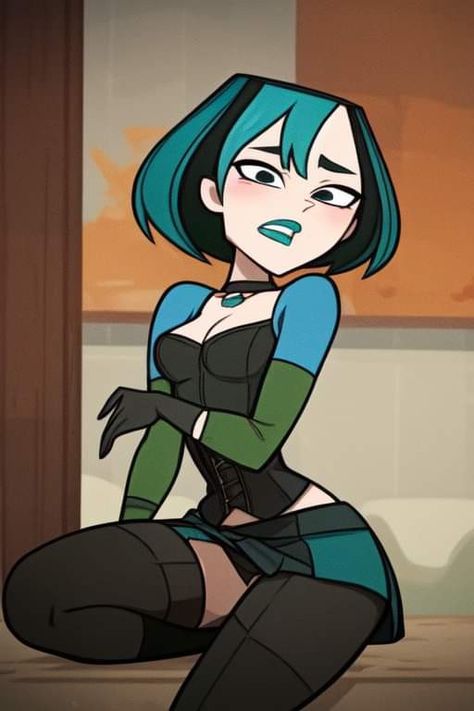 Superhero Profile Picture, Sassy Cartoon Characters, Cartoon Hot Character, Total Drama Island Gwen Icon, Gwen Tdi Cosplay, Total Island Drama, Female Cartoon Pfp, Animated Women Characters, Julia Total Drama Fanart