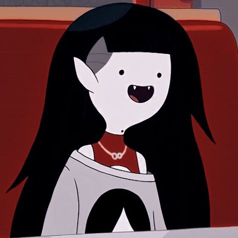 Marceline Hairstyles, Marceline Shaved Sides, Marceline With Short Hair, Marceline Pfp Fanart, Pb And Marceline Matching Icons, Marceline Icon, Marcilene Adventure Time Pfp, Marceline Pfp, Marceline Outfits