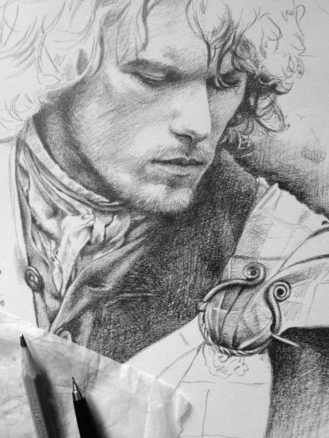 Outlander Fan Art, Outlander Quotes, Academic Drawing, Outlander Book Series, Diana Gabaldon Outlander, Jamie Fraser Outlander, Sam Heughan Outlander, Outlander Book, Outlander Jamie