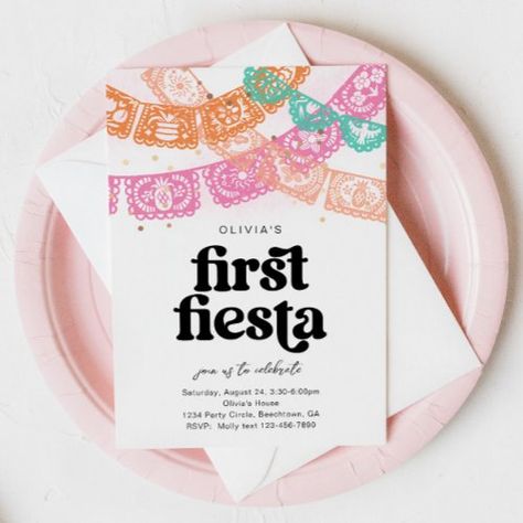 $2.92 | Girl's First Fiesta Birthday Invitation | Birthday Invitations | girl's first fiesta birthday, girl's fiesta birthday party, first fiesta invitations, digital first fiesta invitation, girl's first fiesta, digital girl's fiesta invitation, fiesta invite, girl's first fiesta invite, pink fiesta birthday invitation, taco birthday invite Taco Twosday Birthday, First Fiesta Birthday, Fiesta Invite, Taco Birthday, First Fiesta, Fiesta Birthday Invitations, Baby First Birthday Themes, Taco Twosday, Fiesta Birthday Party