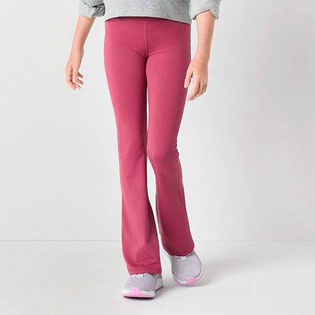 For casual or active days, she'll love wearing these Xersion little and big girls' full-length flare leggings. They're made from a quick-drying knit fabric and feature a high-rise and an elastic-waist. Style them with a t-shirt and sneakers. Features: Quick DryClosure Type: Full ElasticRise: High RiseFiber Content: 87% Polyester, 13% SpandexFabric Description: KnitInseam: 26 1/2 InLeg Style: Flare LegCare: Machine Wash, Tumble DryCountry of Origin: Imported Leggings Kids, Girls High, Flare Leggings, Quick Dry, Knit Fabric, Elastic Waist, Full Length, High Rise, Leggings