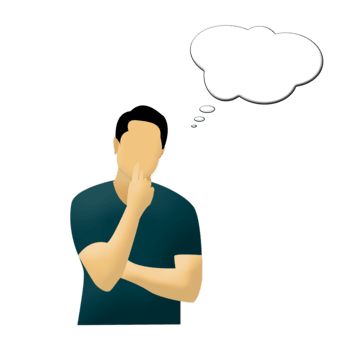 Man Thinking Illustration, Thinking Animation, Confused Person, Finger People, Someone Thinking, Confused Images, Person Thinking, Question Mark Background, Illustration Person