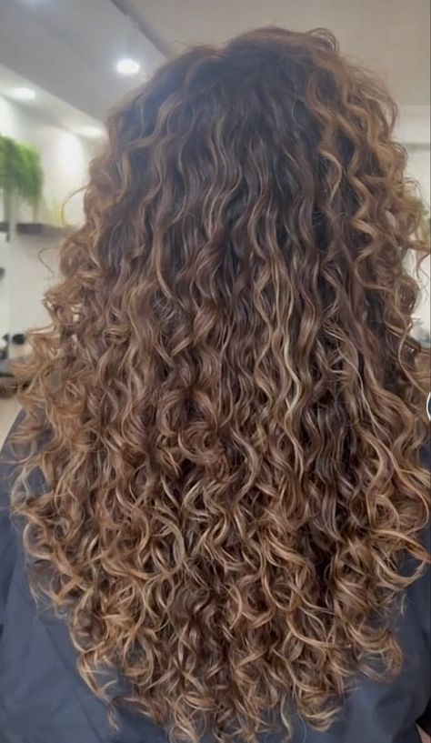 Tight Perm, Curly Hair Balayage, Wavy Hair Perm, Perm Ideas, Types Of Perms, Manifesting 2024, Curly Perm, Long Natural Curly Hair, Permed Hair