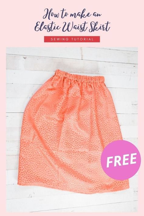 Circle Skirt Pattern Kids, Elastic Waist Skirt Diy, Elastic Waist Skirt Pattern, Womens Skirt Pattern, Skirt Sewing Tutorial, Free Skirt Pattern, Long Skirt Pattern, Girls Long Skirts, Circle Skirt Pattern