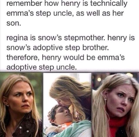 Once Upon A Time Family Tree, Henry Once Upon A Time, Emma And Henry, Ouat Memes, Medici Masters Of Florence, Strange Family, Ouat Funny, Once Upon A Time Funny, Once Up A Time